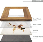 8x10 Picture Frames,Brown Rustic Wood Frame with Glass Front, Display 10x8 inch Photos for Table Top Display and Wall Mounting