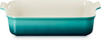 Le Creuset Stoneware Deep Rectangular Lasagna Dish, 6.75 qt., Riviera