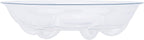 6 Pack Clear Small Tray for Succulent planters Plastic Plant Saucer Sturdy Pot Tray,Plant Water Catcher Clear Thick Plastic Heavy Duty Plant Sturdy Saucer Drip Trays for pots (6 INCH)