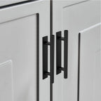 10 Pack Self-Stick Push Pull Helper ABS Plastic Wardrobe Handle Instant Cabinet Drawer Furniture Handles (Black)