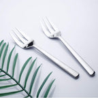 4-Packs Serving Platters Forks Stainless Steel Buffet 9 inch Utensils Cake Butter Pastry Servers (4 pcs serving forks)
