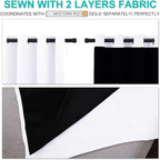 NICETOWN 100% Blackout Window Curtain Panels, Cold and Full Light Blocking - Image 4
