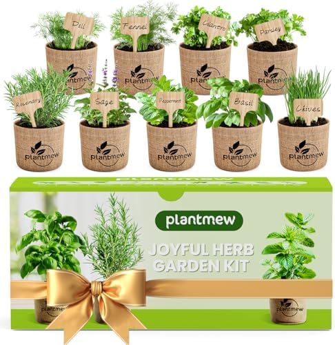 Gift for Women, Mom, Her – 9 Herb Indoor Window Garden Kit