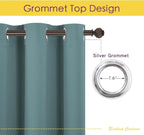 NICETOWN Greyish Blue Blackout Draperies Curtains - Image 3