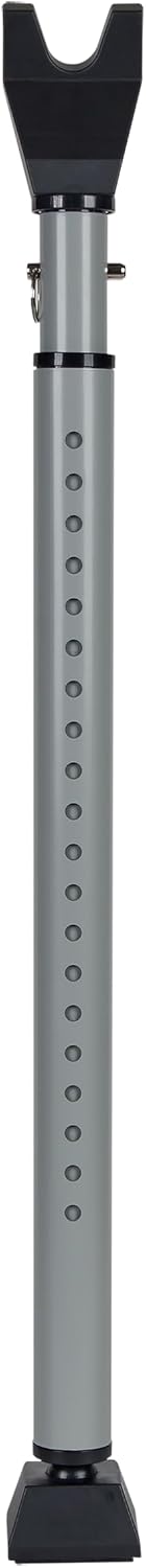 SABRE Adjustable Door Security Bar with Vibration Detecting Alarm, 115dB Alarm Audible Up To 1,100 Ft (335 m), Adjusts To Fit Most Hinged & Sliding Doors, Rubberized Foot for Strong Grip, Collapsible