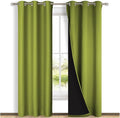 NICETOWN Blackout Curtains 84 inches Long, 2 Pieces, Fresh Green, Full Light by NICETOWN