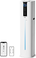 KZF 9L Smart Humidifiers for Bedroom Large Room, 2.3Gal Cool Mist Top Fill Diffuser App & Remote Control, 3 Mist Modes, Quiet Humidifier for Home Office Plant (Black, Remote Control)