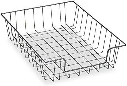 Fellowes Workstation 3" Letter Desk Tray Organizer, Wire, Black (60112)
