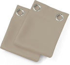 LEMOMO Khaki Thermal Blackout Curtains/52 x 72 Inch/Set of 2 Panels Room - Image 9