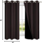 NICETOWN Complete 100% Blackout Curtains, Thermal Insulated & Energy Efficiency - Image 9