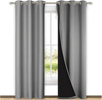 NICETOWN Blackout Curtains 80 inches Long, Full Light Blocking Drapes by NICETOWN