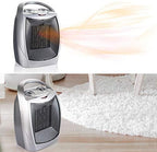 Portable Electric Space Heater 450W, Ceramic Room Heater with Tip-over and Overheat Protection, Fast Heating for Indoor Office Home, ETL Certified