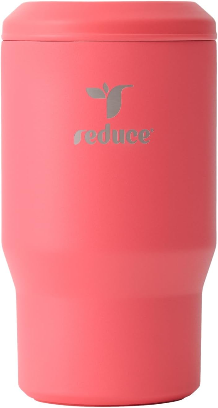 Reduce 4-in-1 Drink Cooler - Versatile Can & Bottle Holder with Vacuum Insulation - Keeps Drinks Cold Up to 4 Hours - Includes Bottle Opener - Fits Cupholders & Dishwasher Safe - 14oz - Daiquiri
