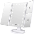 WEILY Makeup Mirror with 21 LED Lights,Two Power Supply Modes
