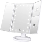 WEILY Makeup Mirror with 21 LED Lights,Two Power Supply Modes
