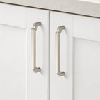 5 Pack Brushed Nickel Cabinet Handles, 5" Solid Kitchen Drawer Pulls