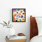 Society6 Abstract Modern Mid Century Canvas Print - Modern Wall Art by Ana Rut Bre Fine Art - Framed Canvas, Gallery-Quality Canvas with Fade-Resistant Ink, 10 X 10, Black