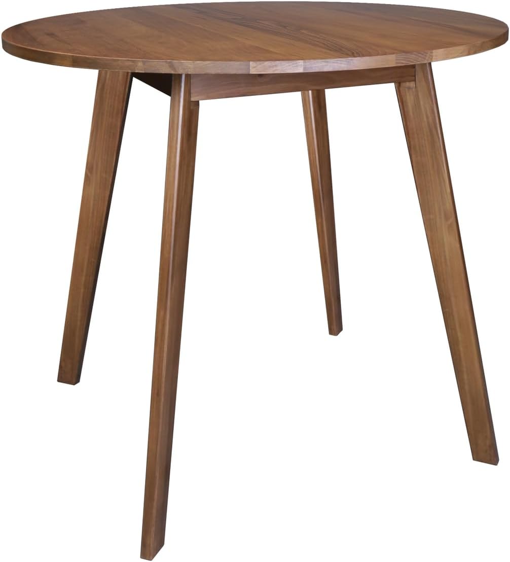 American Trails Genuine 100% Hardwood Round Dining Table - Hand-Wiped Harvest Gold