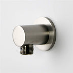 Shower Elbow Shower Wall Supply Elbow for Hand Held Shower Hose,Wall Union Water Outlet for Handheld Shower Head Attachment,Shower System Drop Ell Tub Hose Connector Adapter Replacement Brushed Nickel