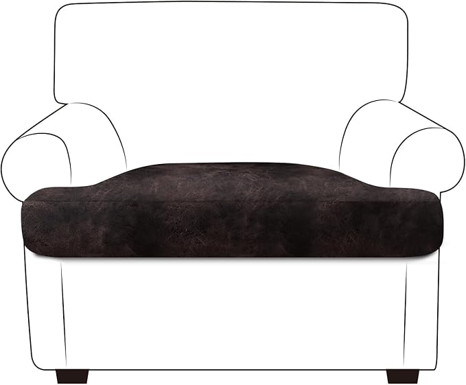 Leather Look Couch Cushion Covers Sofa Seat Slipcovers Sets Couches Furniture by ANARACHON