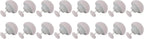 Bed Sheet Fasteners, Duvet Cover Clips Plastic Mushroom Head Design Easy to Use Cotton Surface 16 Pack for Firm Mattresses (Gray)