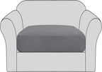 H.VERSAILTEX Stretch Couch Cushion Covers Individual Seat Sofa Slipcovers by HVERSAILTEX