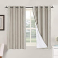 H.VERSAILTEX Linen Blackout Curtains 54 Inches Long 100% Absolutely Blackout by HVERSAILTEX