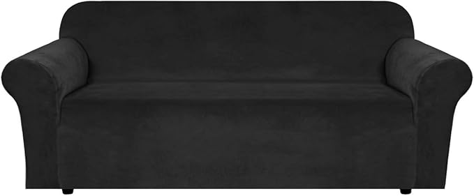 H.VERSAILTEX Stretch Velvet Sofa Covers Large Couch Covers Sofa Slipcovers by HVERSAILTEX