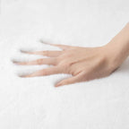 ORINOVA White Washable Faux Fur Area Rug - Image 7