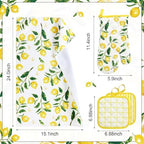 Tigeen 8-Pack Lemon Kitchen Decor Set Lemon Kitchen Accessories