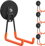 4Pcs Large Magnetic Hooks Heavy Duty Strong Magnet Hooks Heavy Duty Garage Storage Hook Utility Magnet Hooks for Garage Shelve Tool Cart Garden Tools Magnetic Hanger Holder Organization for Hanging