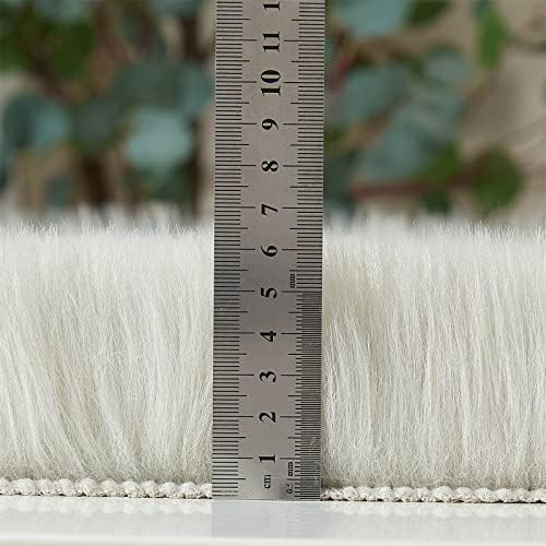 EasyJoy Ultra Soft Fluffy Rugs Faux Fur Rug Chair Cover Seat Pad Fuzzy Area Rug - Image 6