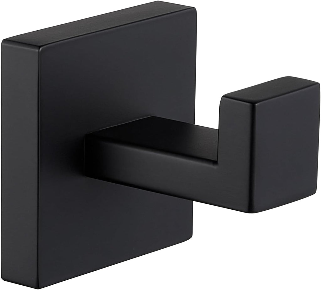 Angle Simple Towel Hook Matte Black, Coat Robe Hook, Bathroom Towel Hanger