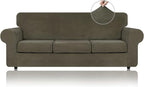 WEERRW 4 Pieces Velvet High Stretch Couch Covers by WEERRW
