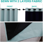 NICETOWN 100% Blackout Short Curtains - Image 5