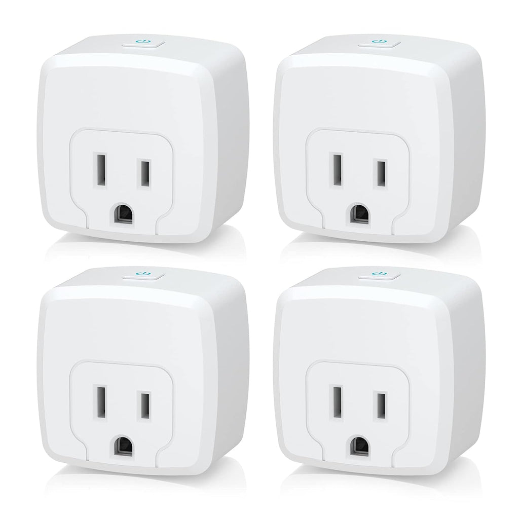 HBN 15A Smart Plug, Mini WiFi Outlet Works with Smart Life, 2.4Ghz, 4 Pack