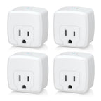 HBN 15A Smart Plug, Mini WiFi Outlet Works with Smart Life, 2.4Ghz, 4 Pack