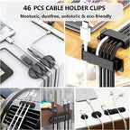 Cord Management Organizer Kit 4 Cable Sleeve split 192PCS Cable Management