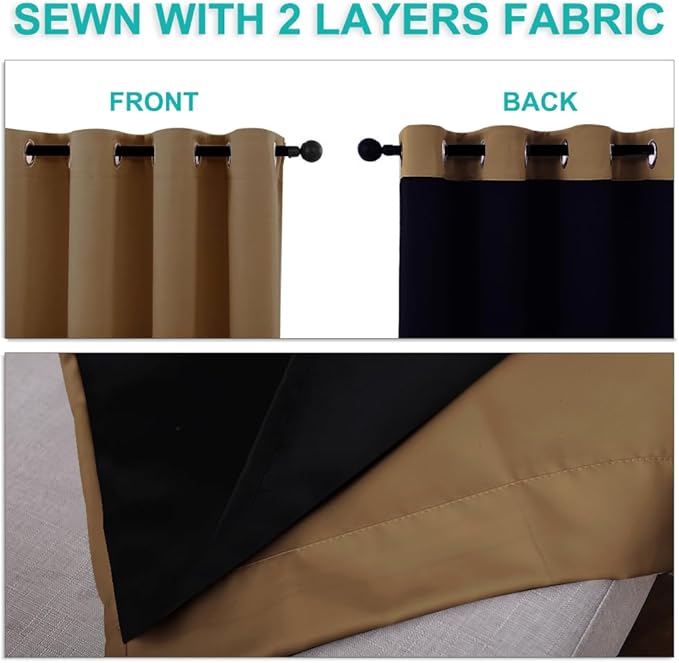 NICETOWN Extra Long Truly Blackout Drapes - Image 5