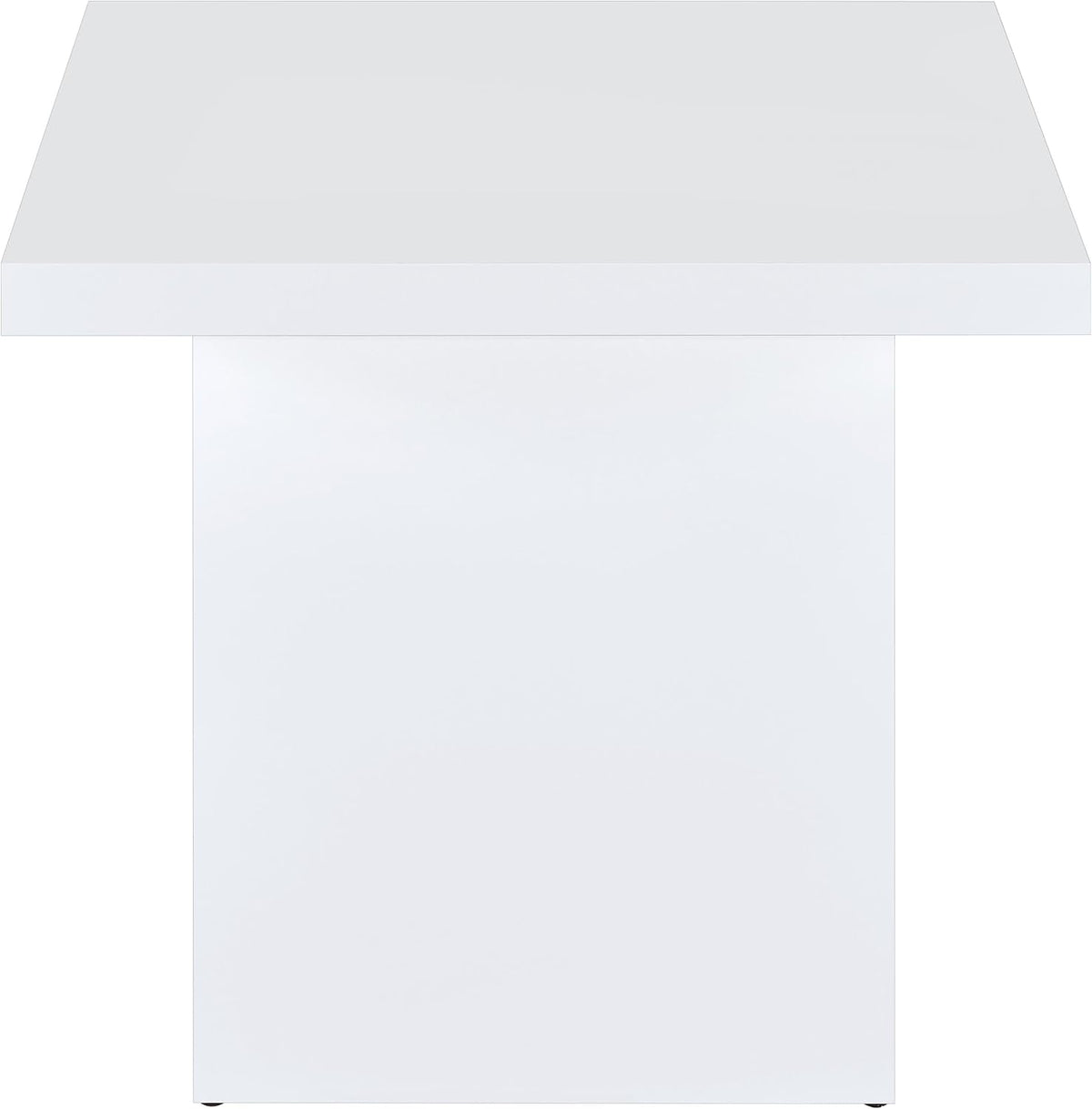 Coaster Devar 23.5-Inch Living Room Square End Table, White Gloss 710897