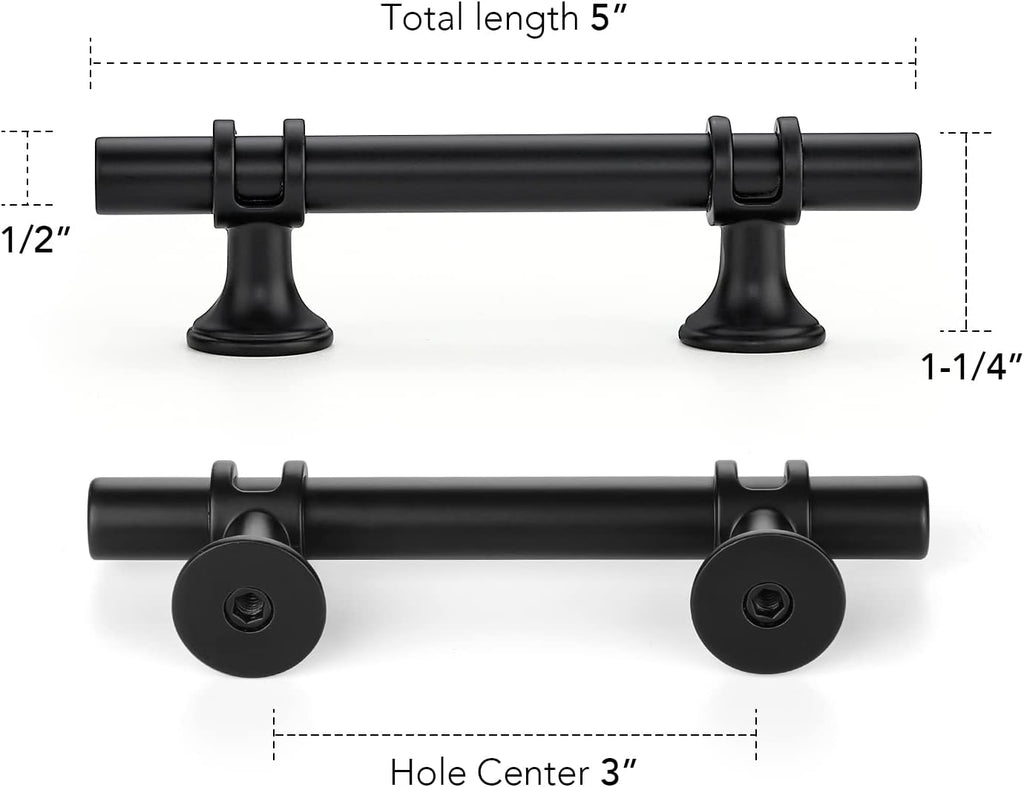 Black Cabinet Handles Black Cabinet Pulls 25 Pack 3 Inch Hole Center