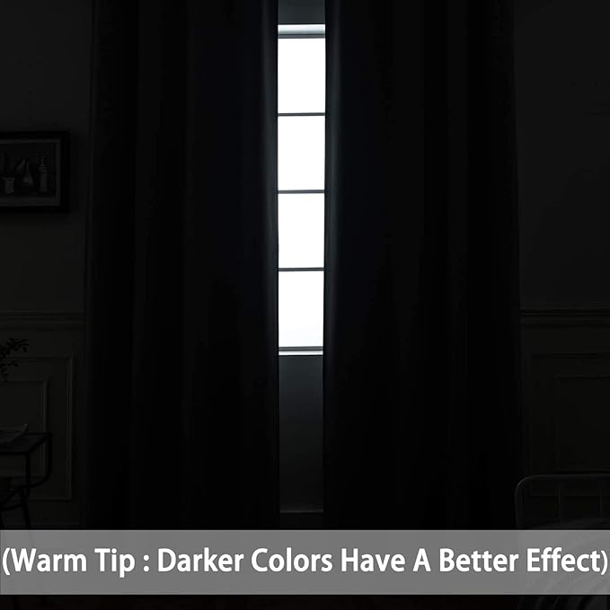Yakamok 84 Inch Length Blackout Curtains - Image 3