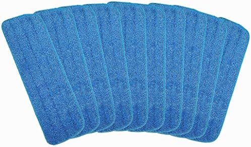 Xindejia 10 Pack Microfiber Spray Mop Replacement Heads for Wet/Dry Mops Floor Cleaning Pads Compatible with Bona Floor Care System