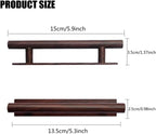 10 Pack Self-Stick Push Pull Helper ABS Plastic Wardrobe Handle Instant Cabinet Drawer Furniture Handles (Dark Brown)