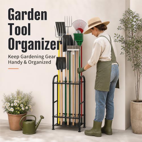 Garden Tool Organizer, Yard Tool Tower Rack