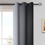 Yakamok Light Blocking Ombre Curtains, Room Darkening Grommet Window Drapes - Image 3
