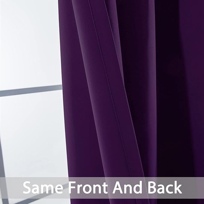 Yakamok Blackout Curtains Room Darkening Thermal Insulated Window Panels - Image 3