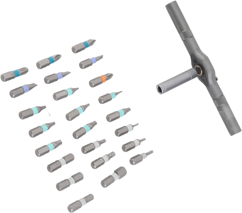 Ratchet Screwdriver Set 24-in-1 Bit Multipurpose Repair Tool Manual Hardware with Handle RS1 for Home Maintenance
