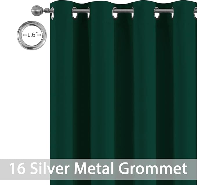 Yakamok Blackout Extra Wide Thermal Insulated Curtains, Total Shade Patio Door - Image 4