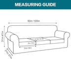 Turquoize 4 Piece Sofa Covers for 3 Cushion Couch Sofa Slipcover Soft Couch - Image 2